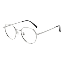 Load image into Gallery viewer, Round Metal Frames Clean Lens Blue Light Blocking Computer Glasses- H90305
