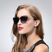 Загрузить изображение в средство просмотра галереи, Женские солнцезащитные очки из алюминия, винтажные солнцезащитные очки zonnebril dames lunette de Soleil Femme, роскошные прямоугольные солнцезащитные очки Gafas de sol
