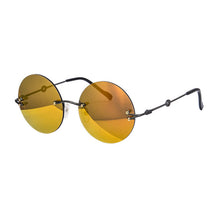 Загрузить изображение в средство просмотра галереи, Солнцезащитные очки без оправы для мужчин и женщин, поляризационные солнцезащитные очки, очки по рецепту, винтажные дизайнерские круглые солнцезащитные очки, минус 3 размера
