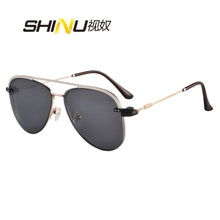 Load image into Gallery viewer, SHINU polarized sunglasses clip-on metal opitcs frame pectacles frame both prescription or sunglasses together 3039
