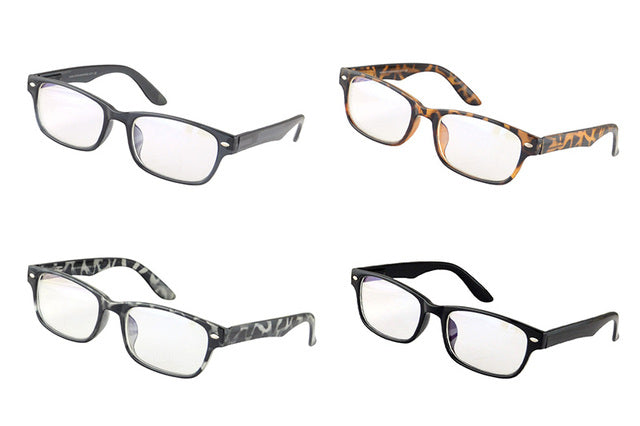 4 упаковки, очки для чтения для женщин и мужчин, очки с блокировкой синего света для дальнозоркости, пресбиопии, квадратные компьютерные очки для мужчин и женщин, очки для чтения