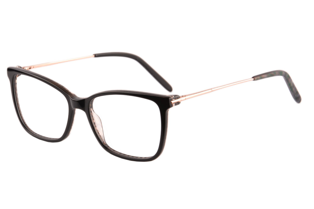 Женские очки в ацетатной оправе с чистыми линзами и защитой от синего света для близорукости - RD640
