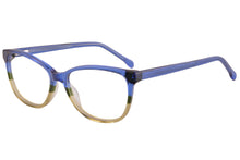 Carregar imagem no visualizador da galeria, Armações femininas de acetato, lentes limpas, óculos de leitura anti-luz azul - RD656
