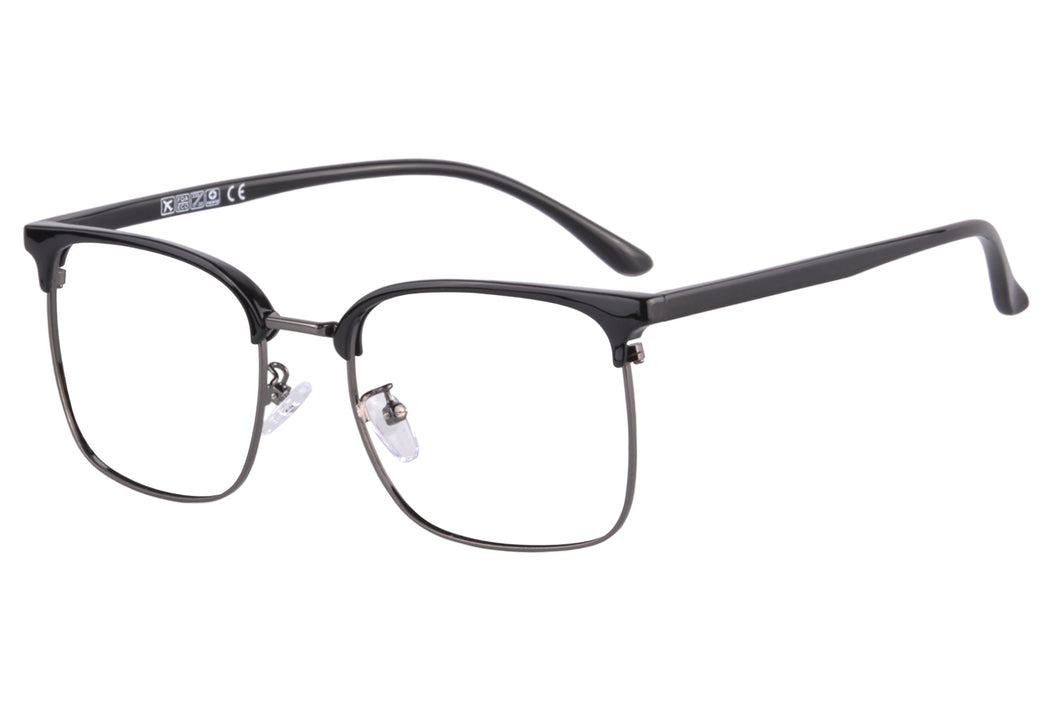 Óculos de leitura multifoco progressivos de lente anti azul de meia armação-T6632