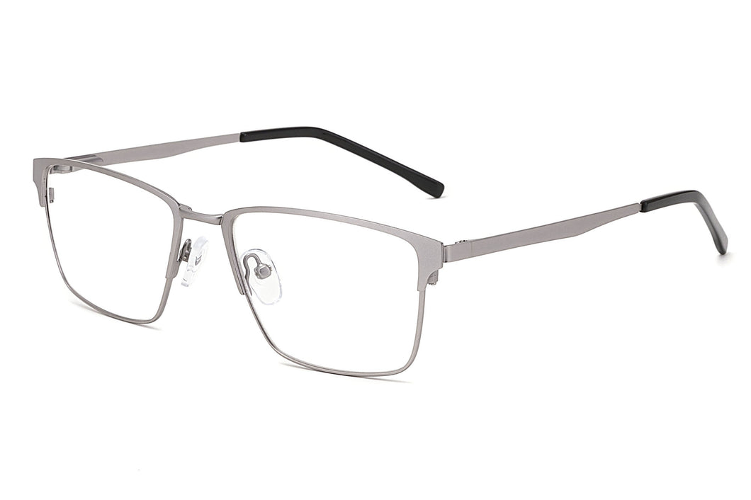 Armações de metal com lentes limpas e óculos de leitura anti-luz azul - VS7082